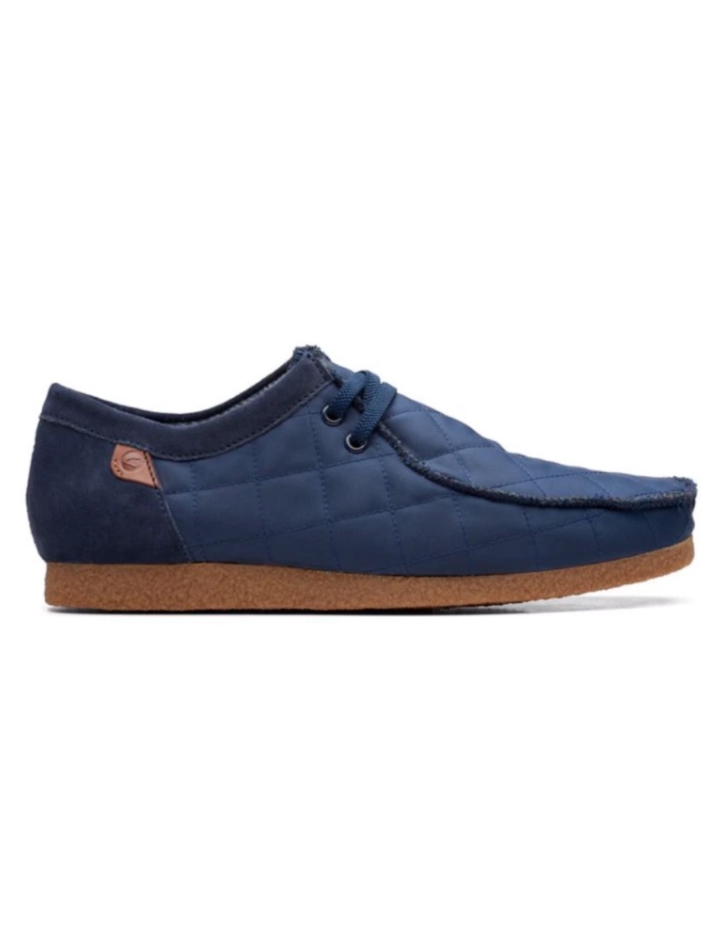 Clarks Shacre II Step Navy Extreme Comfort Quilted Lace Up Shoes Men's 10 M